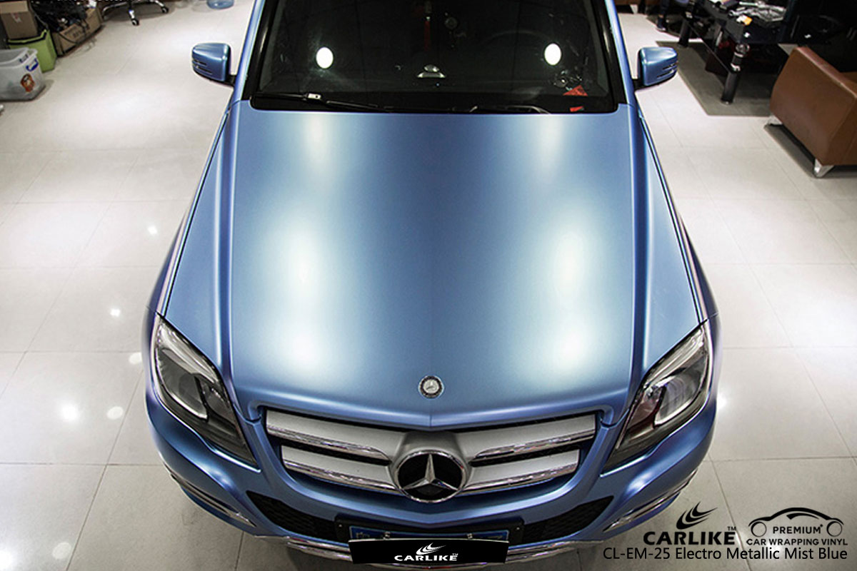 CARLIKE CL-EM-25 electro metallic mist blue car wrap vinyl for Audi