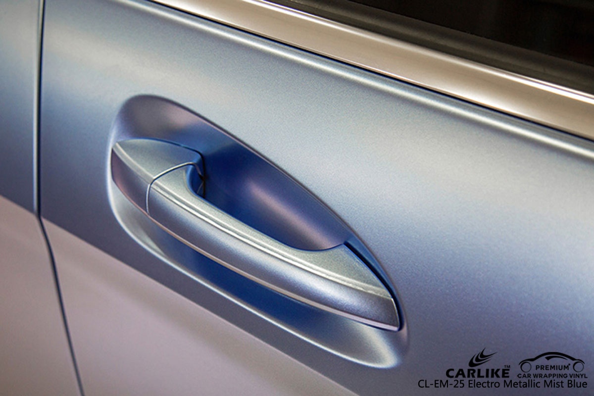 CARLIKE CL-EM-25 electro metallic mist blue car wrap vinyl for Audi
