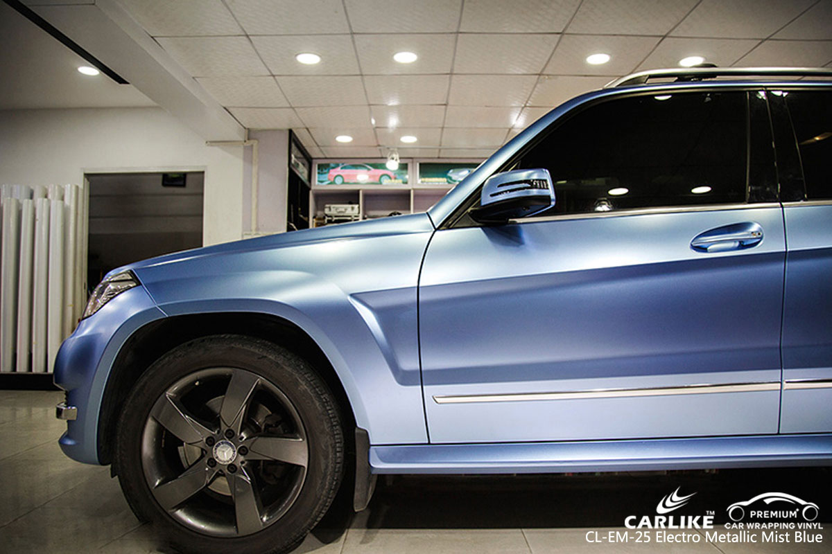 CARLIKE CL-EM-25 electro metallic mist blue car wrap vinyl for Audi
