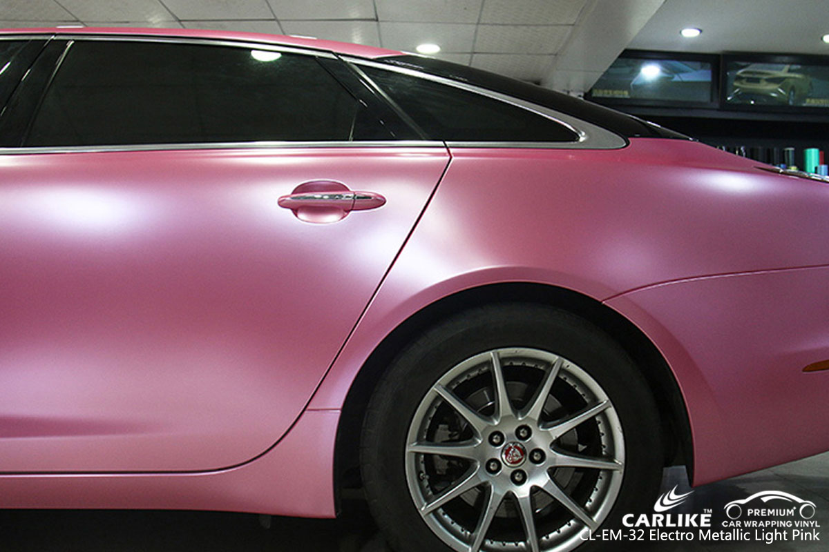 CARLIKE CL-EM-32 electro metallic light pink car wrap vinyl for Jaguar