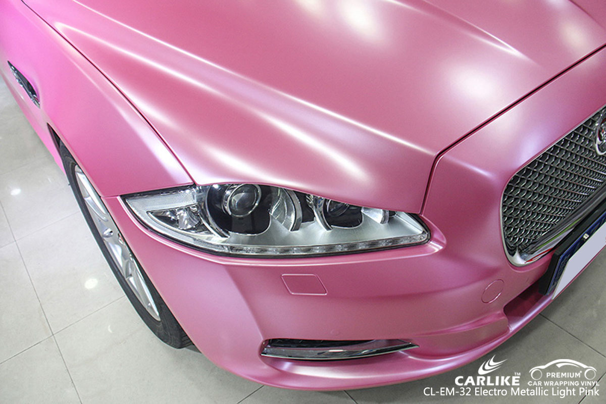 CARLIKE CL-EM-32 electro metallic light pink car wrap vinyl for Jaguar