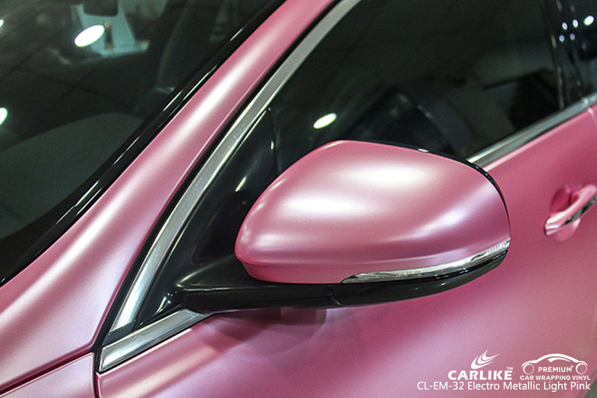 CARLIKE CL-EM-32 electro metallic light pink car wrap vinyl for Jaguar