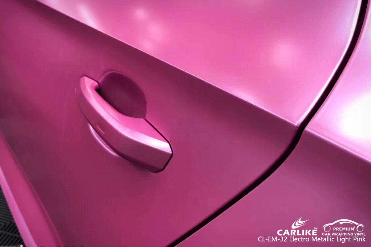 CARLIKE CL-EM-32 electro metallic light pink car wrap vinyl for Audi