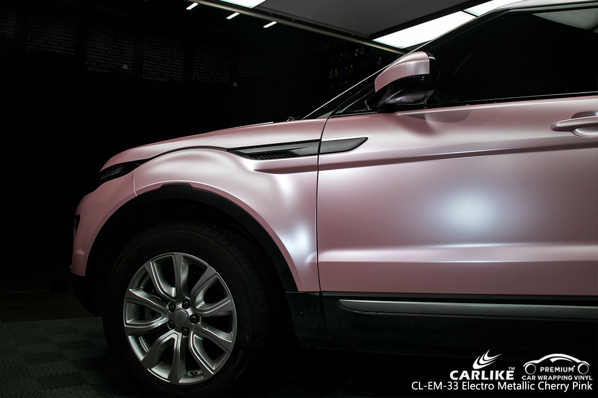 CARLIKE CL-EM-33 electro metallic cherry pink car wrap vinyl for Land Rover