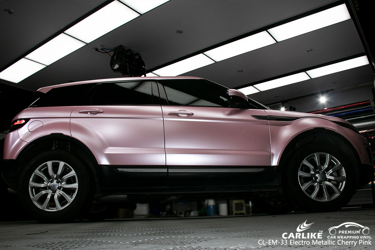 CARLIKE CL-EM-33 electro metallic cherry pink car wrap vinyl for Land Rover