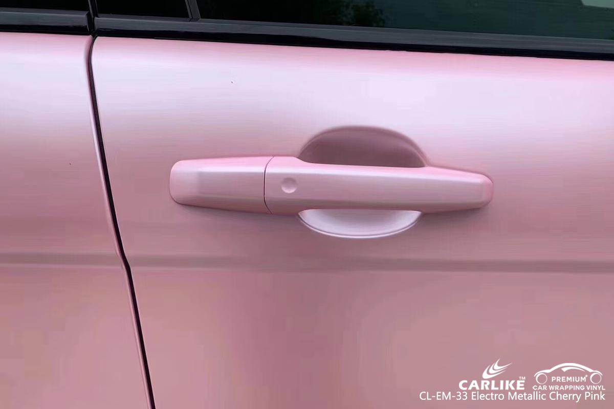 CARLIKE CL-EM-33 electro metallic cherry pink car wrap vinyl for Land Rover