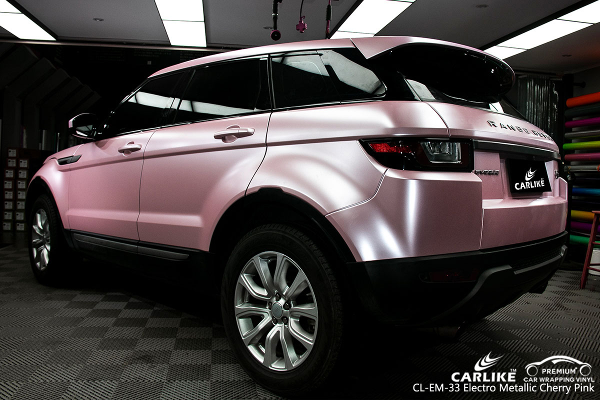 CARLIKE CL-EM-33 electro metallic cherry pink car wrap vinyl for Land Rover