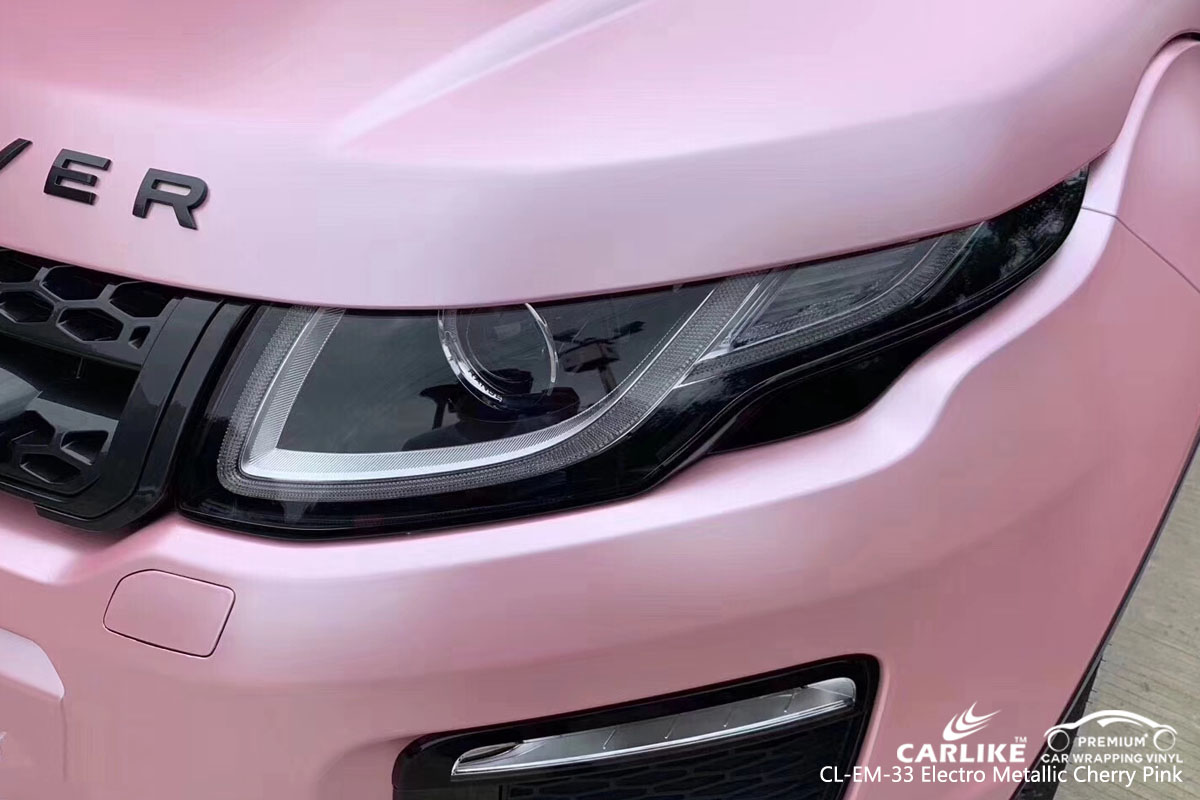 CARLIKE CL-EM-33 electro metallic cherry pink car wrap vinyl for Land Rover