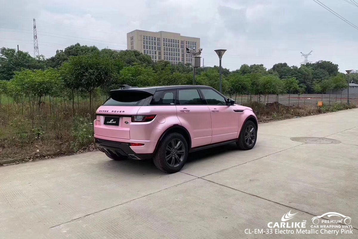 CARLIKE CL-EM-33 electro metallic cherry pink car wrap vinyl for Land Rover