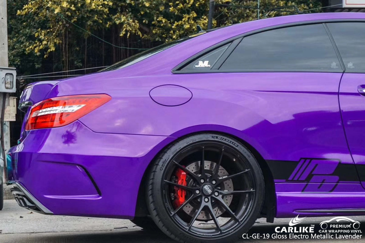 CARLIKE CL-GE-19 gloss electro metallic lavender car wrap vinyl for Mercedes-Benz