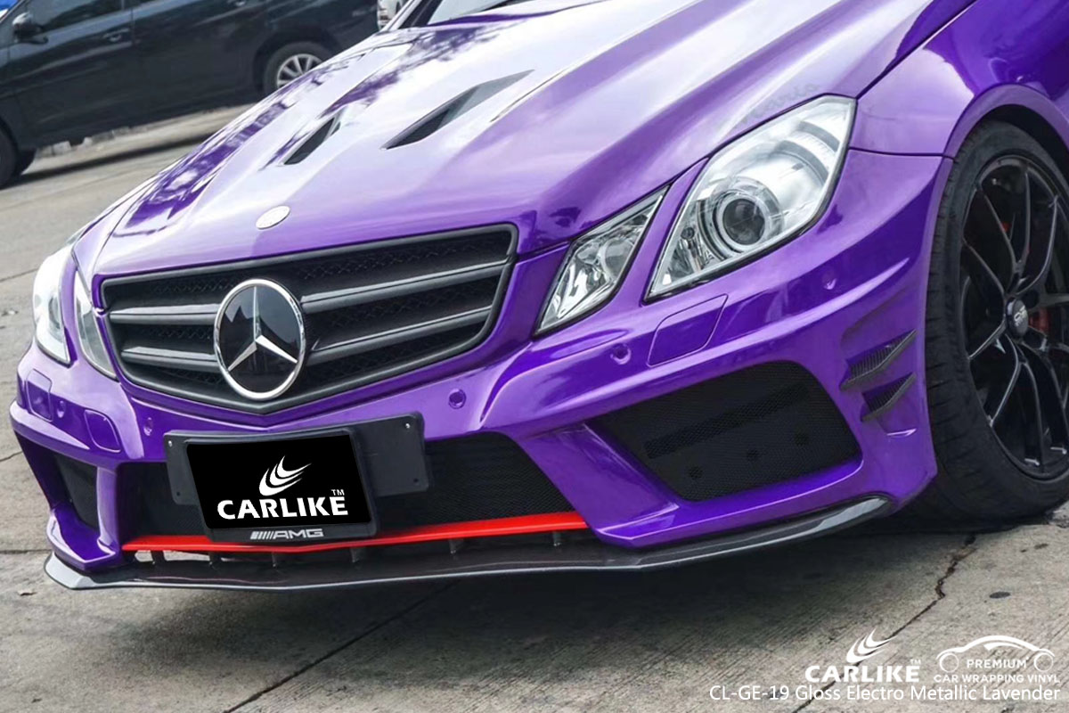 CARLIKE CL-GE-19 gloss electro metallic lavender car wrap vinyl for Mercedes-Benz