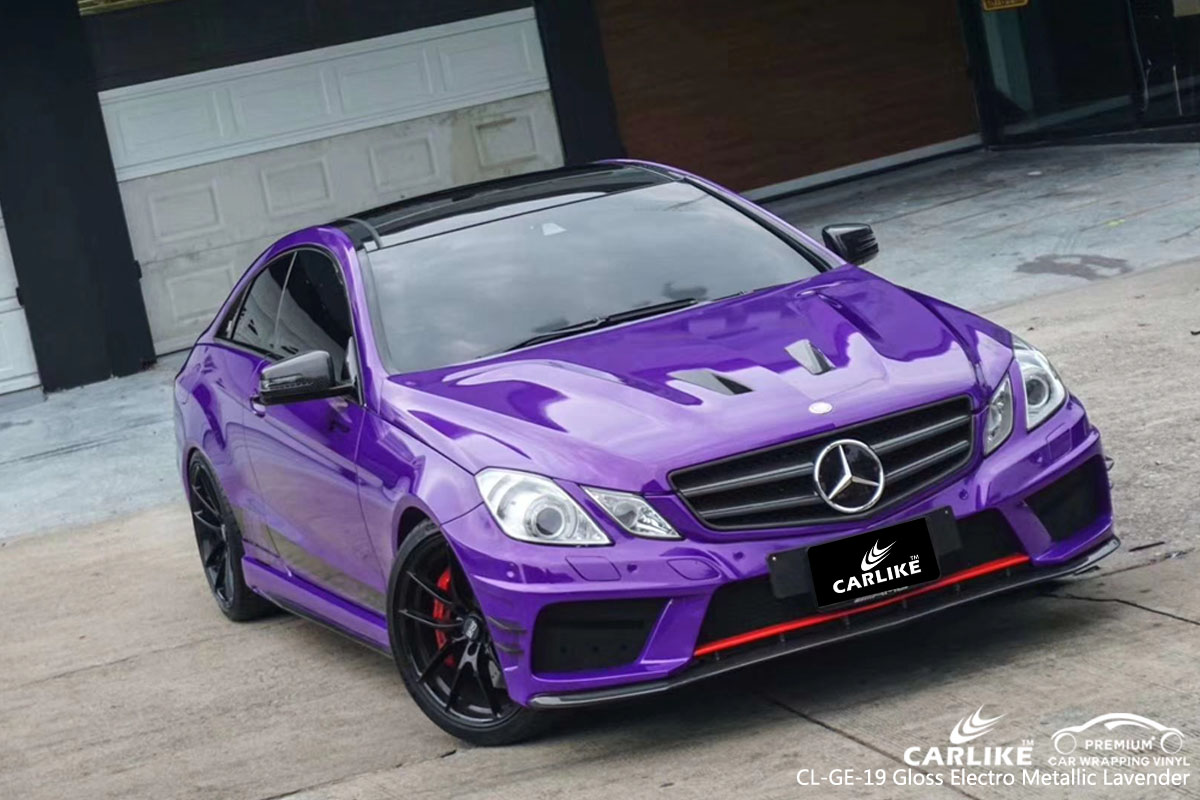 CARLIKE CL-GE-19 gloss electro metallic lavender car wrap vinyl for Mercedes-Benz