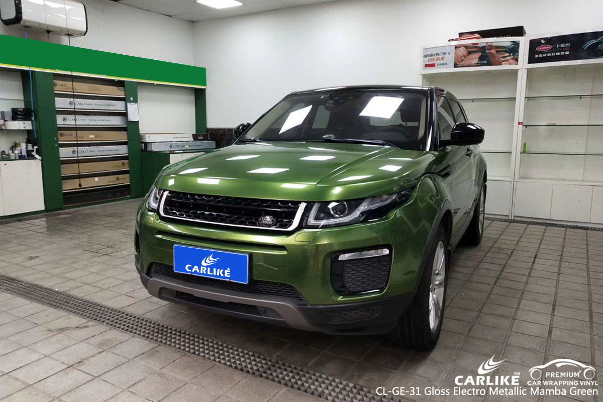 CARLIKE CL-GE-31 gloss electro metallic mamba green car wrap vinyl for Land Rover