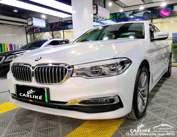 CL-IL-02 iridescence laser white vinyl car wrap sydney for BMW