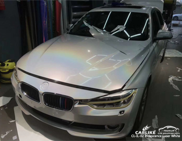 CARLIKE CL-IL-02 yanardönerlik lazer beyaz araba sarma vinil