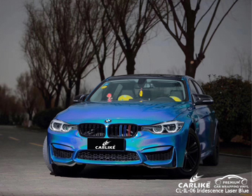 CARLIKE CL-IL-06 yanardönerlik lazer mavi araba sarma vinil