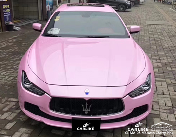 CARLIKE CL-MA-08 Maserati için macaron kiraz pembe araba sarma vinil