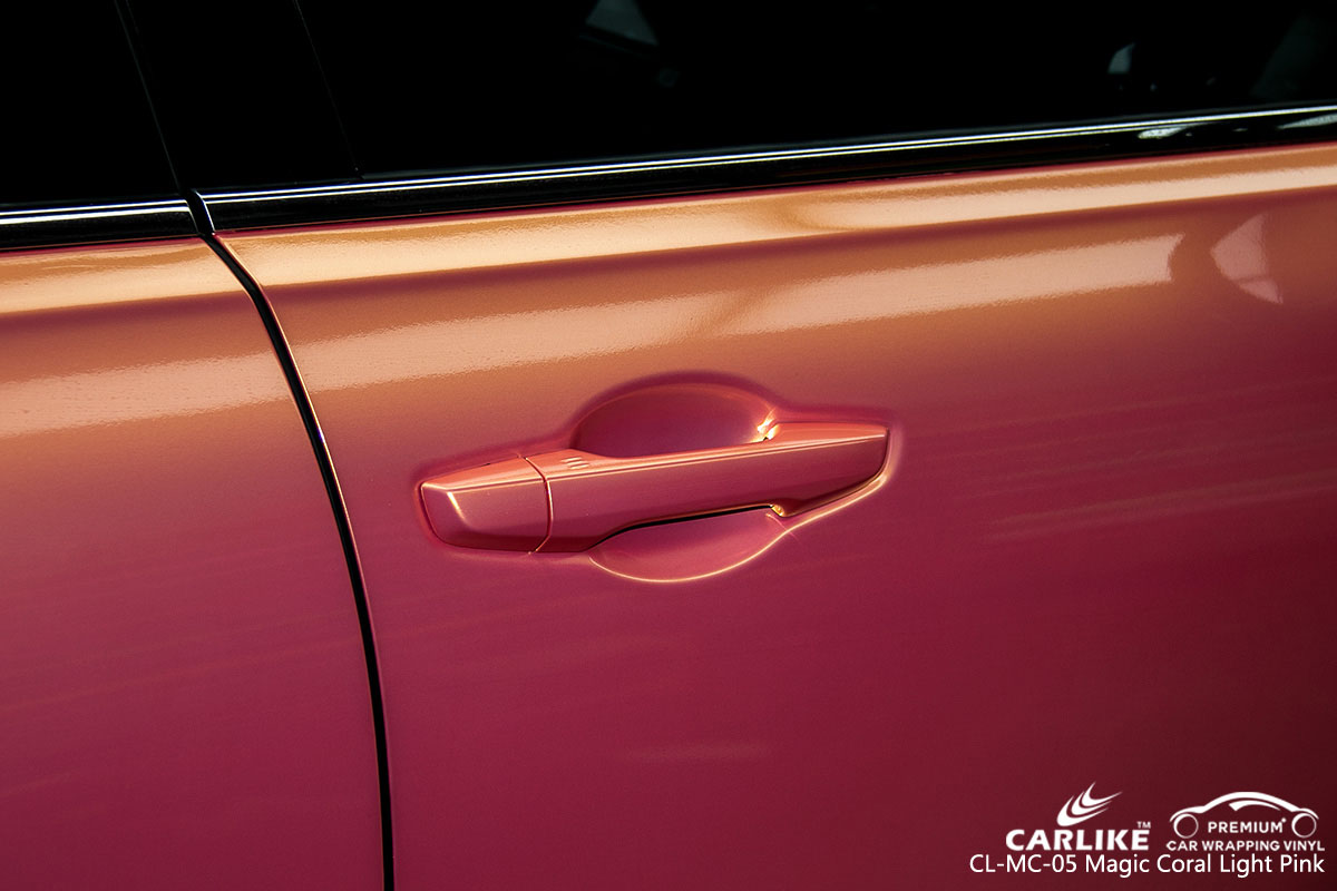 CARLIKE CL-MC-05 magic coral light pink car wrap vinyl for Honda