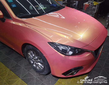 CARLIKE CL-MC-05 Mazda için sihirli mercan açık pembe araba sarma vinil