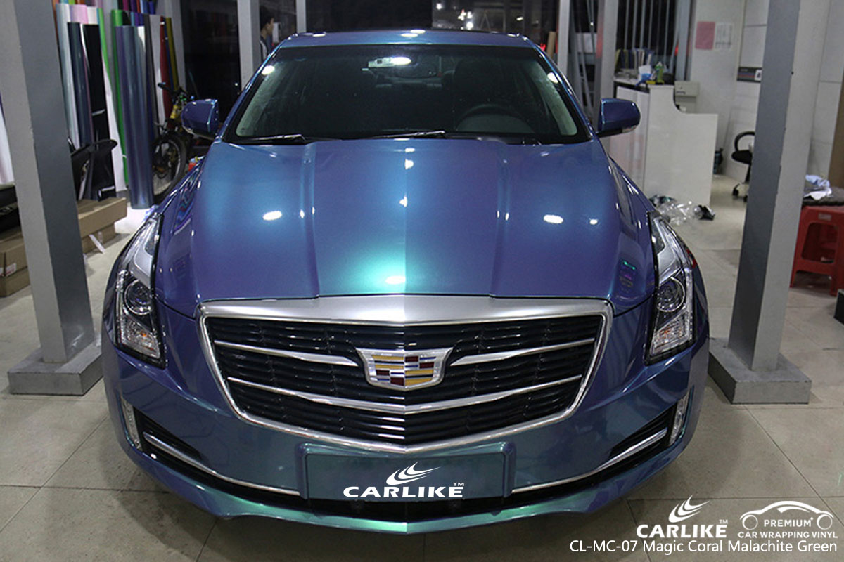 CARLIKE CL-MC-07 magic coral malachite green car wrap vinyl for Cadillac