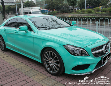 CL-SV-25 super gloss crystal tiffany green vinyl car wrapping prices cape town for Mercedes-Benz