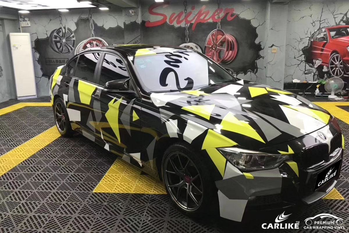 CARLIKE CL-BS-03 printed bomb sticker car wrapping vinyl for BMW