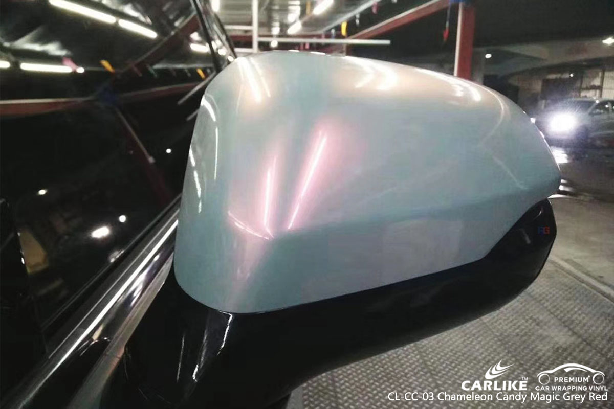 CARLIKE CL-CC-03 chameleon candy magic grey red car wrap vinyl for Honda