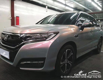 CARLIKE CL-CC-03 bukalemun şeker sihirli gri kırmızı araba sarma vinil honda