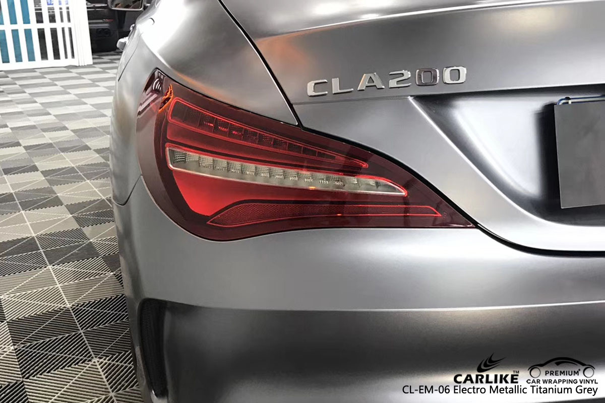 CARLIKE CL-EM-06 electro metallic titanium grey car wrap vinyl for Mercedes-Benz