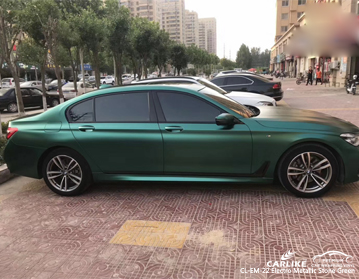 CL-EM-22 electro metallic stone green vinyl car wrapping cost philippines for BMW