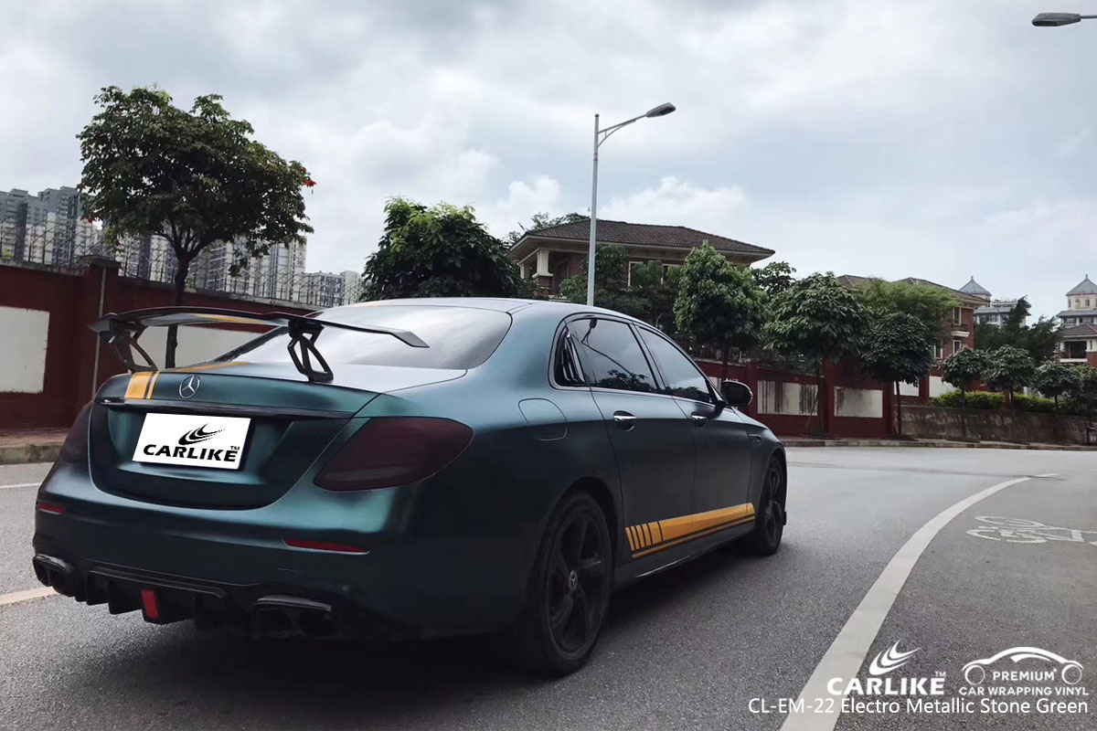CARLIKE CL-EM-22 electro metallic stone green car wrap vinyl for Mercedes-Benz