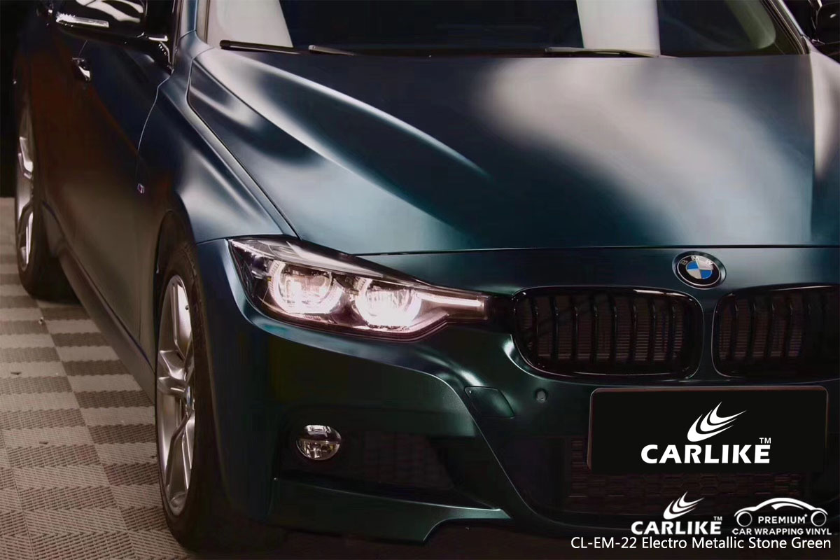 CARLIKE CL-EM-22 electro metallic stone green car wrap vinyl for Mercedes-Benz