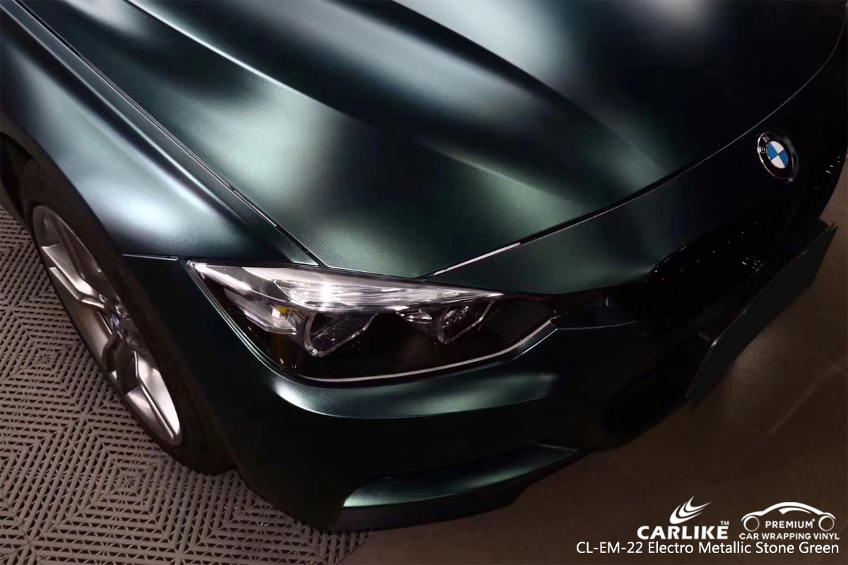 CARLIKE CL-EM-22 electro metallic stone green car wrap vinyl for Mercedes-Benz