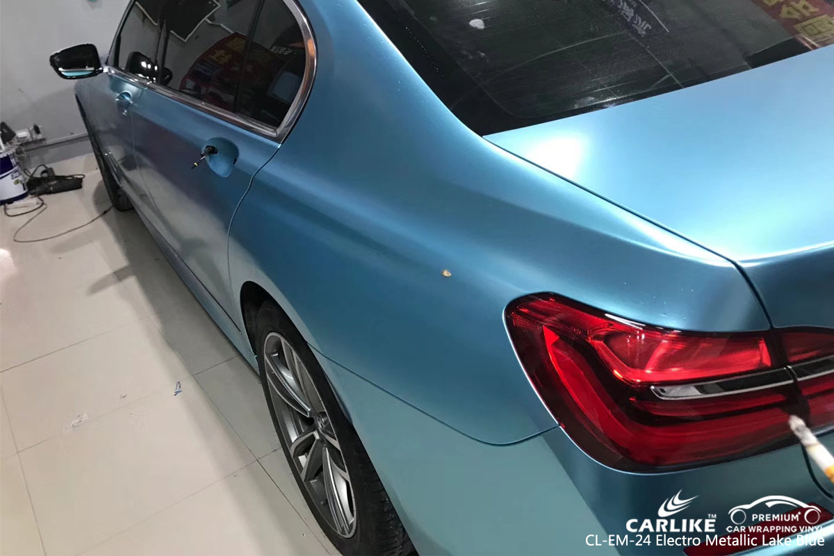 CARLIKE CL-EM-24 electro metallic lake blue car wrap vinyl for BMW