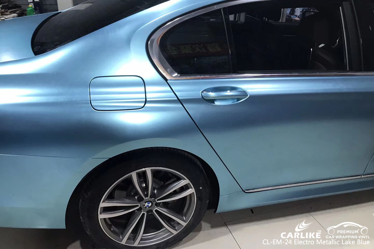 CARLIKE CL-EM-24 electro metallic lake blue car wrap vinyl for BMW