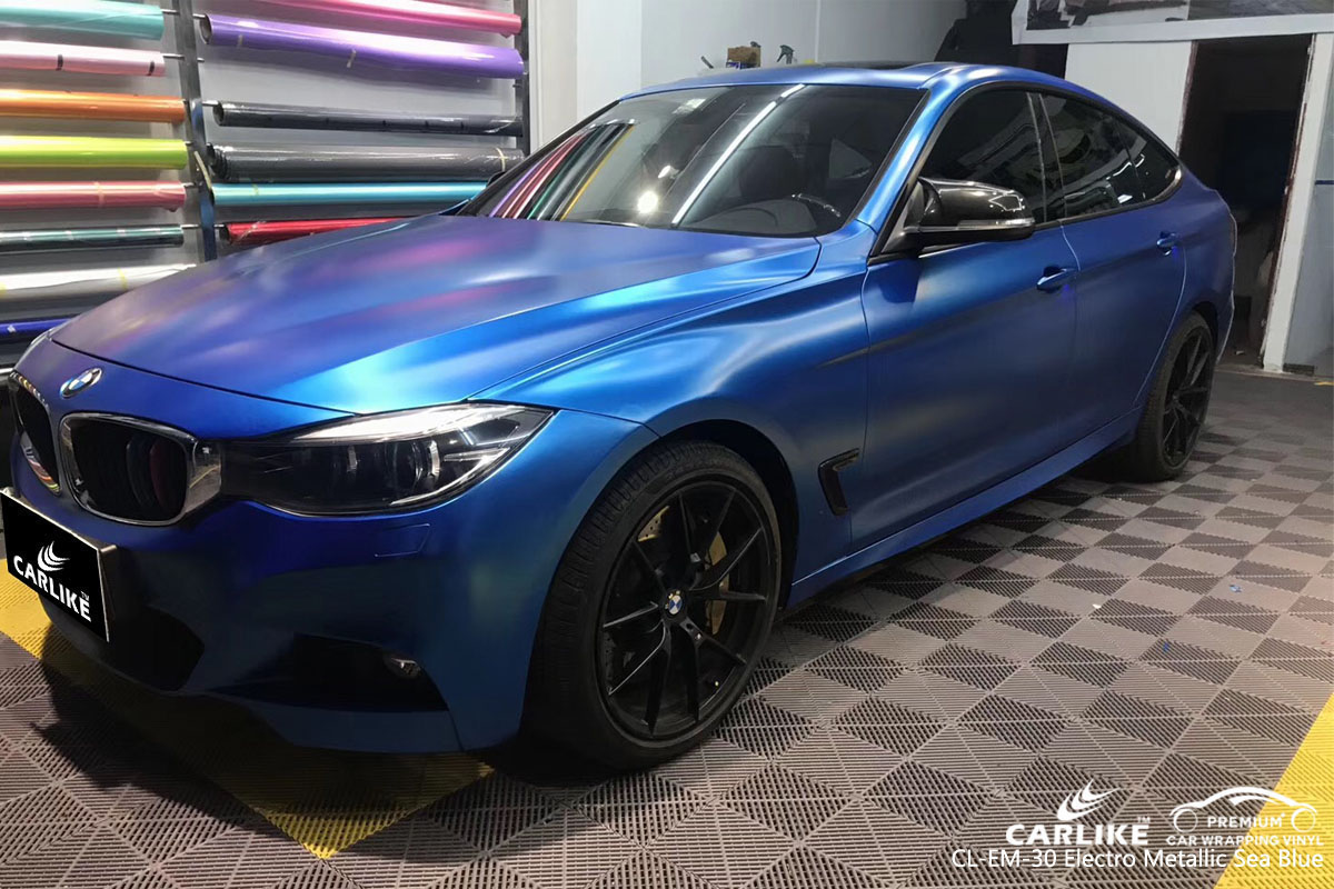 CARLIKE CL-EM-30 electro metallic sea blue car wrap vinyl for BMW