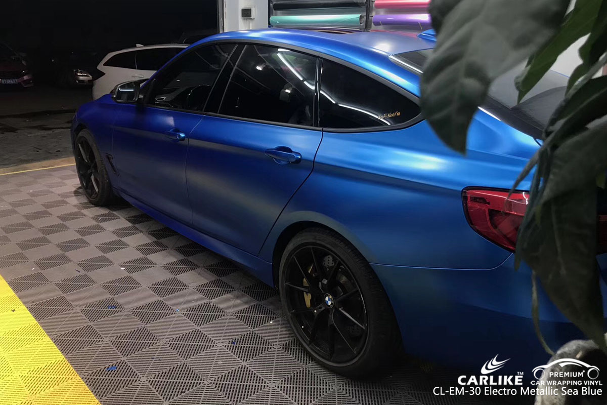 CARLIKE CL-EM-30 electro metallic sea blue car wrap vinyl for BMW