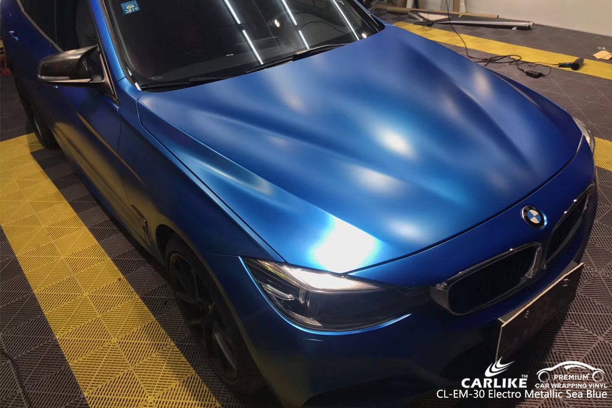 CARLIKE CL-EM-30 electro metallic sea blue car wrap vinyl for BMW