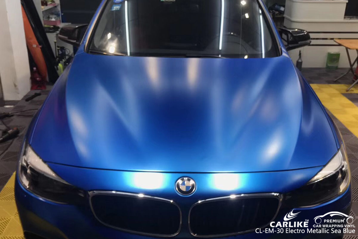 CARLIKE CL-EM-30 electro metallic sea blue car wrap vinyl for BMW