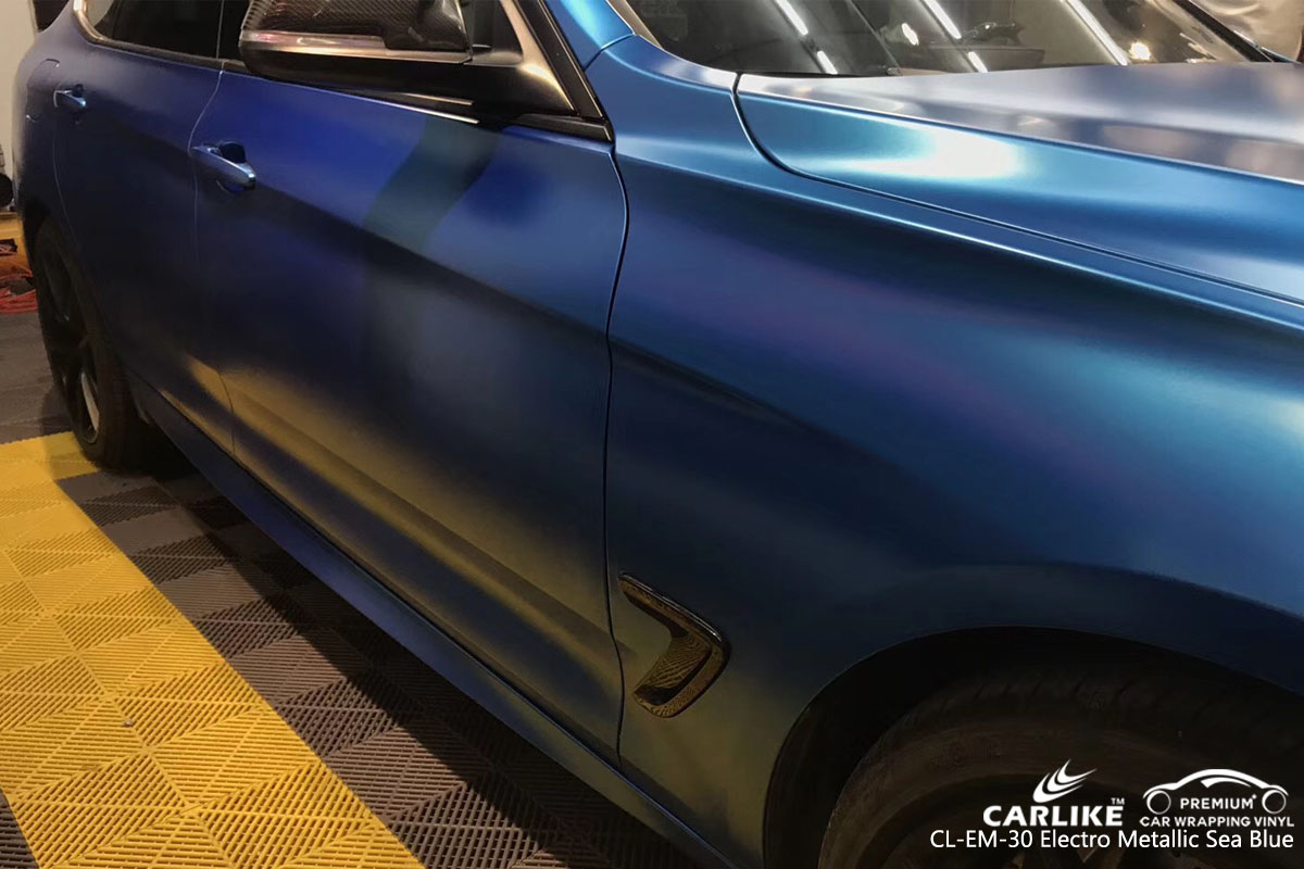 CARLIKE CL-EM-30 electro metallic sea blue car wrap vinyl for BMW