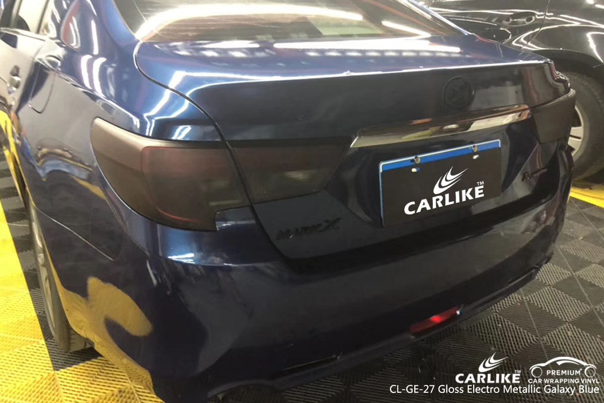 CARLIKE CL-GE-27 gloss electro metallic galaxy blue car wrap vinyl for Toyota