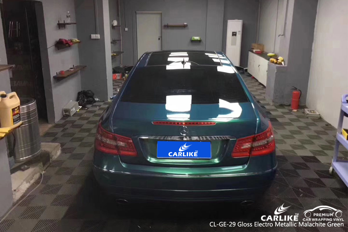 CARLIKE CL-GE-29 gloss electro metallic malachite green car wrap vinyl for Mercedes-Benz