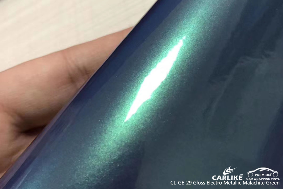 CARLIKE CL-GE-29 gloss electro metallic malachite green car wrap vinyl for Mercedes-Benz