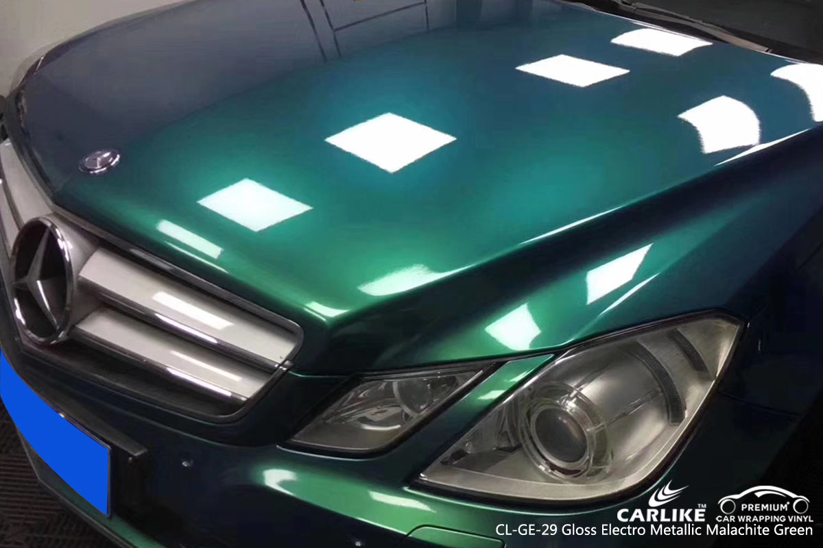 CARLIKE CL-GE-29 gloss electro metallic malachite green car wrap vinyl for Mercedes-Benz