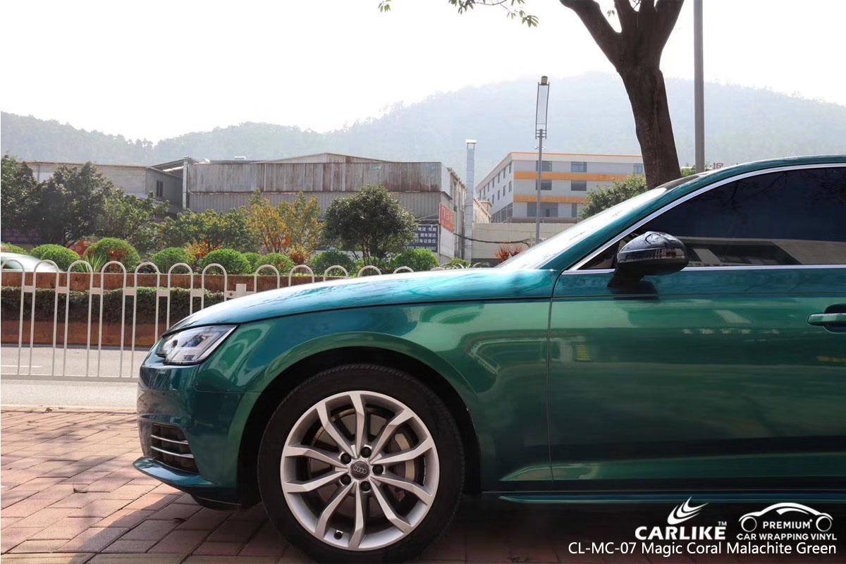 CARLIKE CL-MC-07 magic coral malachite green car wrap vinyl for Audi