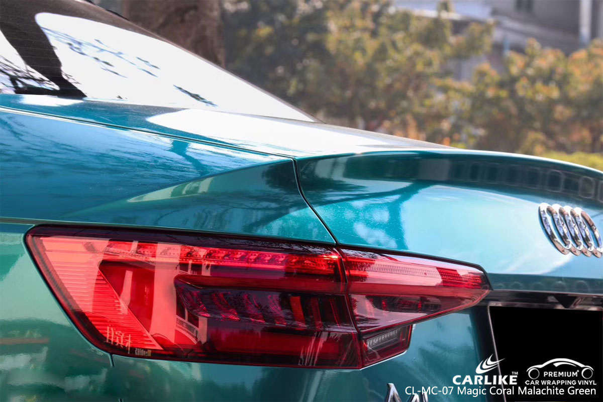 CARLIKE CL-MC-07 magic coral malachite green car wrap vinyl for Audi