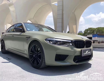 CL-MS-10 super matte satin khaki green vinyl car wrapping adelaide for BMW