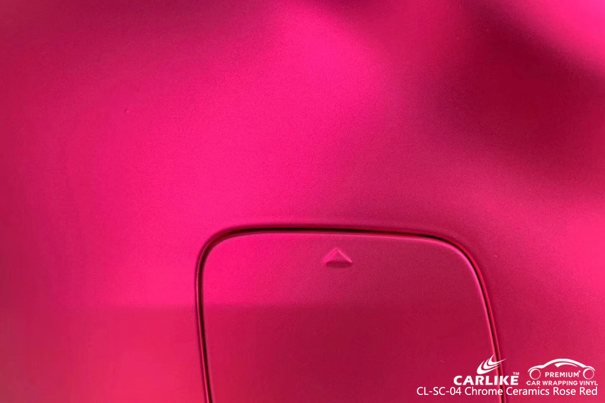 CARLIKE CL-SC-04 chrome ceramics rose red car wrap vinyl for Mercedes-Benz
