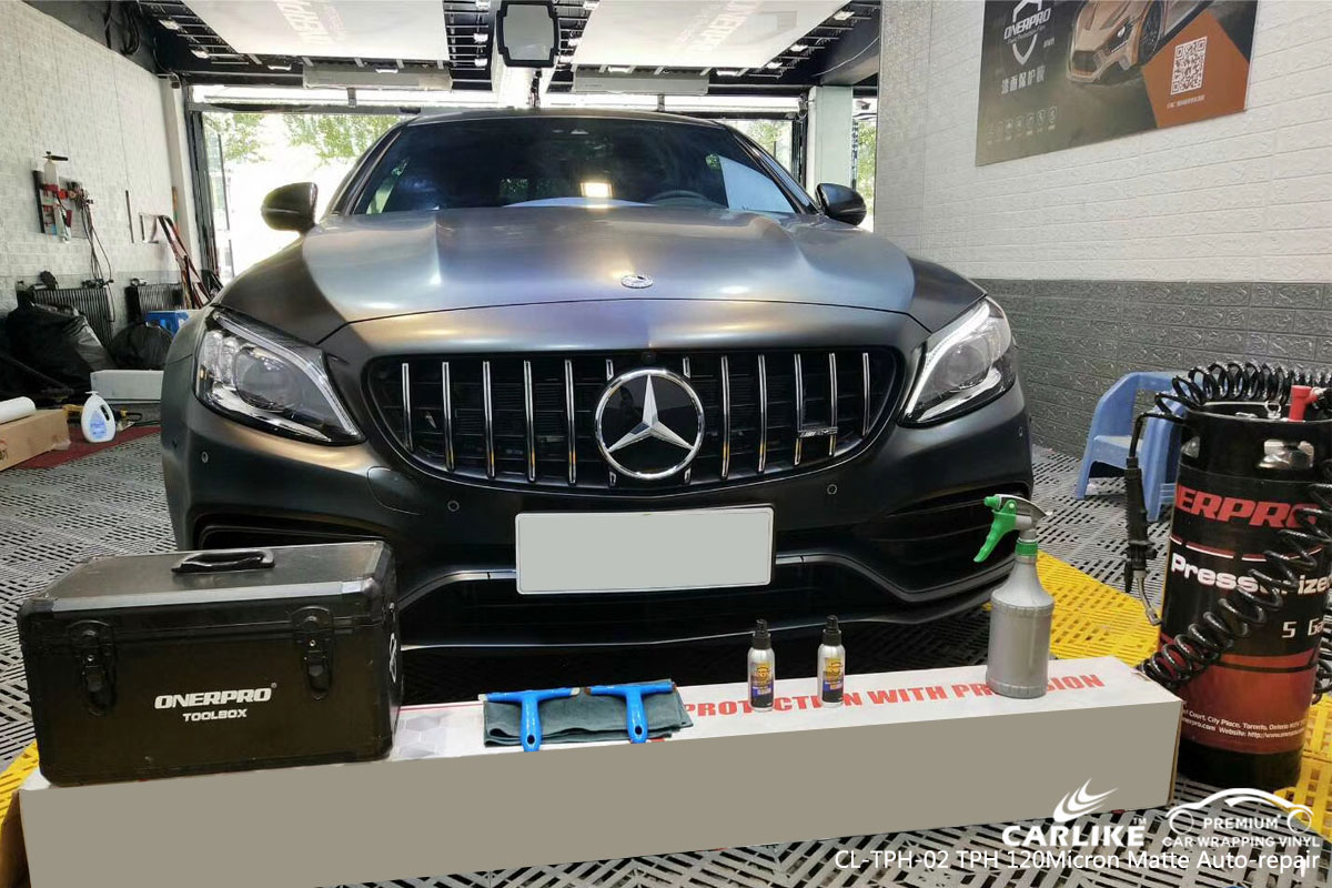 CARLIKE CL-TPH-02 TPH 120 micron matte auto repair car wrap vinyl for Mercedes-Benz