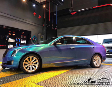 CL-CV-07 chameleon gloss malachite green vinyl car wrapping cost philippines for Cadillac